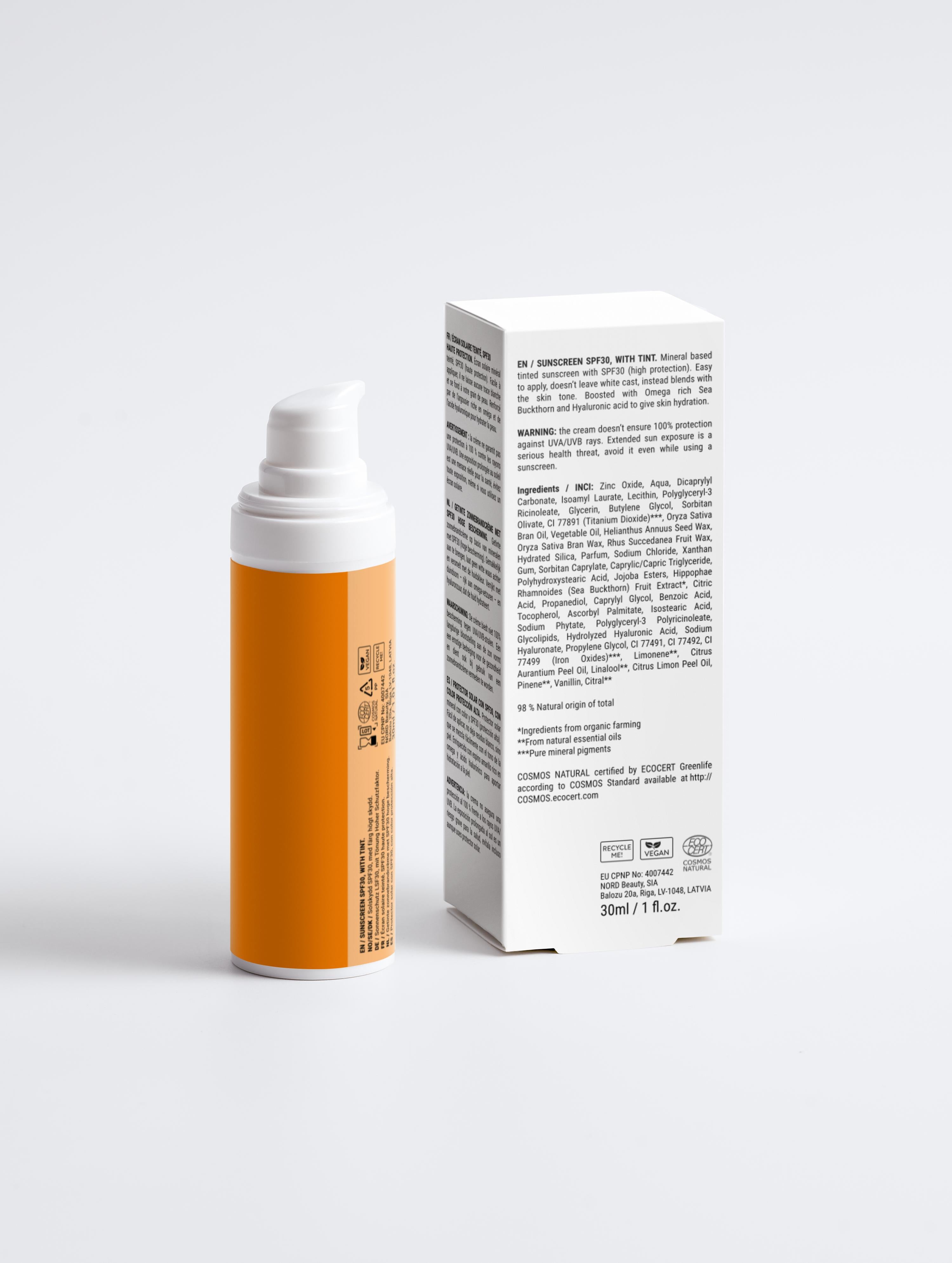 Sun Protection SPF30 Tinted Mineral Cream